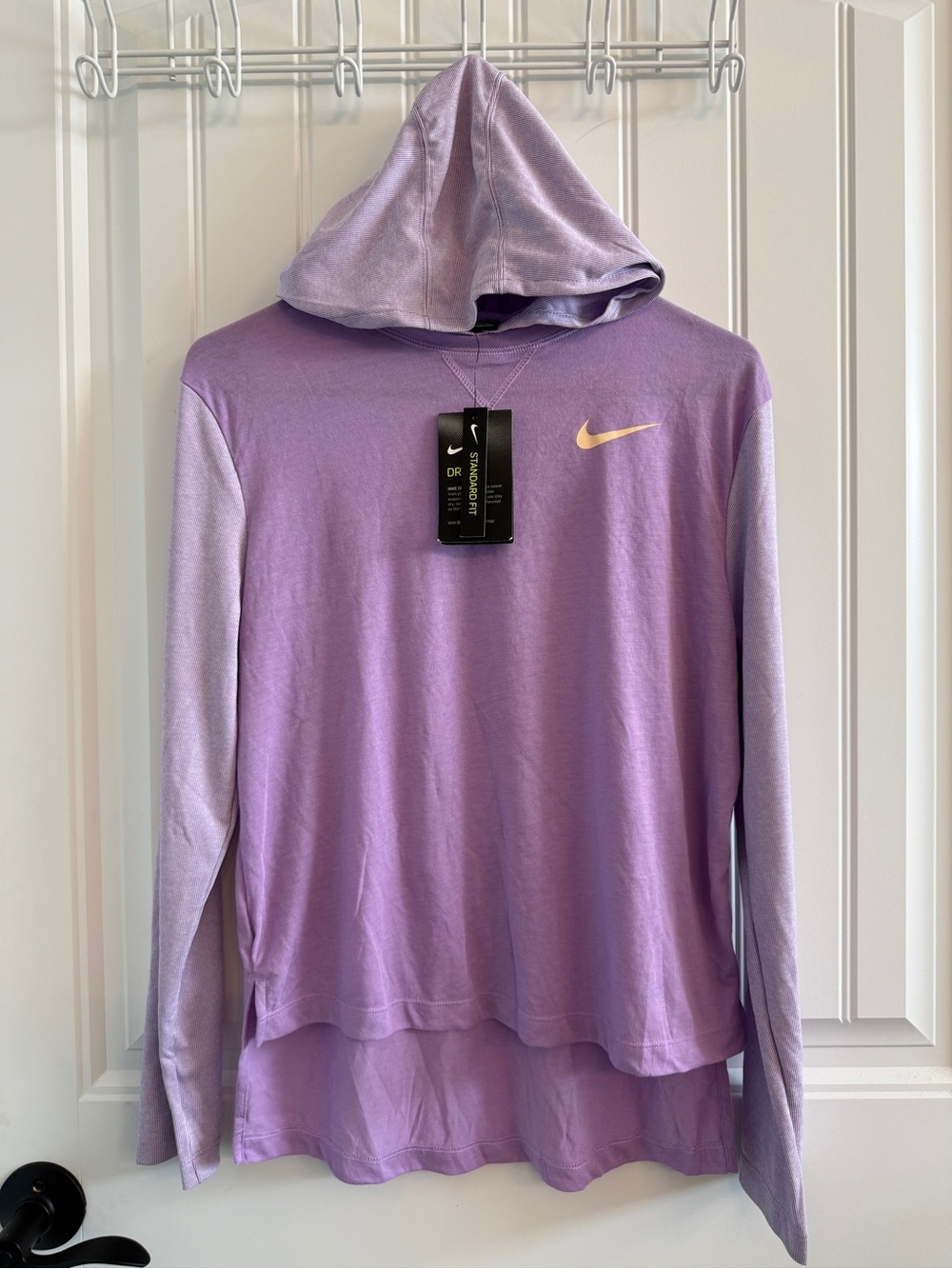 Purple Athletic Hoodie Long Sleeve Dri-Fit size youth XL.